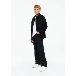 Camisa de franela de canalé, corte recto, con bolsillos en el pecho para niño s.Oliver image-6