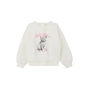 Oversize sweatshirt med fototryck och glittrande tryck för tjej s.Oliver image-0