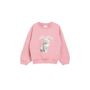 Oversize sweatshirt med fototryck och glittrande tryck för tjej s.Oliver image-2