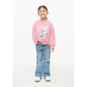 Oversize sweatshirt med fototryck och glittrande tryck för tjej s.Oliver image-6
