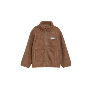 Teddy Plüsch-Innenjacke mit Stehkragen und Aufnäher für Kinder s.Oliver image-2