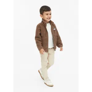Teddy Plüsch-Innenjacke mit Stehkragen und Aufnäher für Kinder s.Oliver image-6