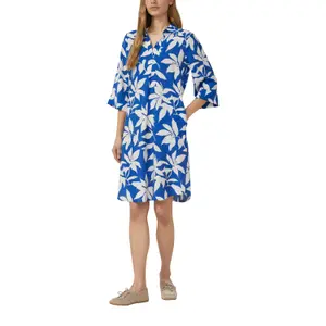 Musterkleid aus gemischter Viskose mit Taschen Damen s.Oliver image-4