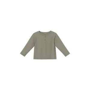 T-shirt i ribbad Regular Fit med knäppning för bebisar s.Oliver Henley image-2