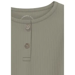 T-shirt i ribbad Regular Fit med knäppning för bebisar s.Oliver Henley image-6