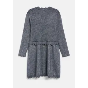Short Dress with Glittery Thread and Scalloped Trim for Girls s.Oliver image-3