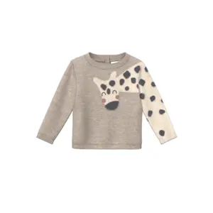 Pull in maglia con applicazione artwork e patta di bottoni per neonati s.Oliver image-0