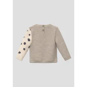 Pull in maglia con applicazione artwork e patta di bottoni per neonati s.Oliver image-4
