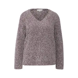 Pull à col en V et manches raglan femme s.Oliver image-0
