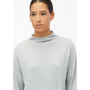 Hausmantel mit lässigem Schnitt Stehkragen weit ausgeschnitten für Damen s.Oliver image-3