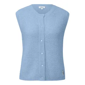 Pull i stickad fleece med knäppning dam s.Oliver image-0