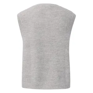 Pull i stickad fleece med knäppning dam s.Oliver image-1