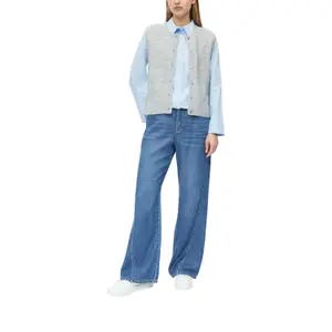 Pull i stickad fleece med knäppning dam s.Oliver image-6