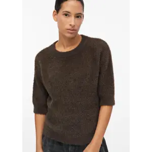 Pull en maille à col rond coupe droite bitter Damen s.Oliver image-3