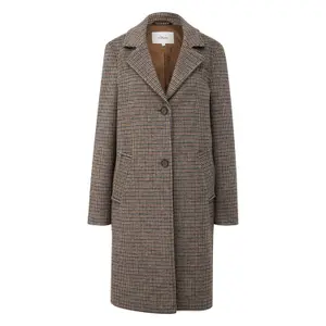 Women’s Checked Wool Coat s.Oliver