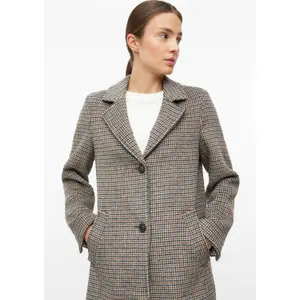 Women’s Checked Wool Coat s.Oliver image-3