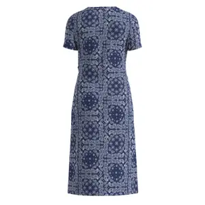 Abito midi con stampa all-over e dettaglio annodato donna s.Oliver image-1