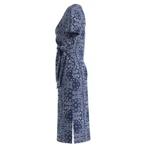 Abito midi con stampa all-over e dettaglio annodato donna s.Oliver image-6