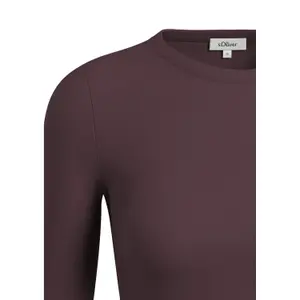 Women's Slim Fit Long Sleeve T-Shirt in Soft Jersey s.Oliver image-4
