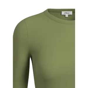 Women's Slim Fit Long Sleeve T-Shirt in Soft Jersey s.Oliver image-4