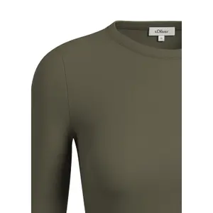 Women's Slim Fit Long Sleeve T-Shirt in Soft Jersey s.Oliver image-4