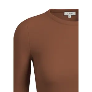 Women's Slim Fit Long Sleeve T-Shirt in Soft Jersey s.Oliver image-4