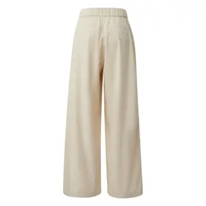 Pantalón de pana de pierna ancha y cintura elástica mujer s.Oliver image-1