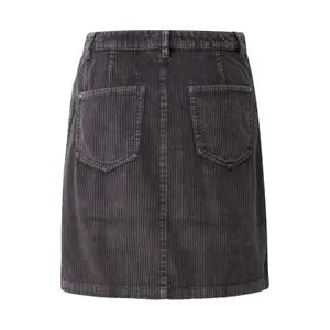 Damen Wadenlanger Trapez-Rock aus Cord mit Waschung s.Oliver image-1