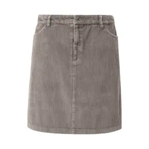 Damen Wadenlanger Trapez-Rock aus Cord mit Waschung s.Oliver image-0