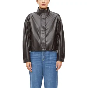 Giacca da interni in similpelle taglio casual con colletto alto donna s.Oliver image-2