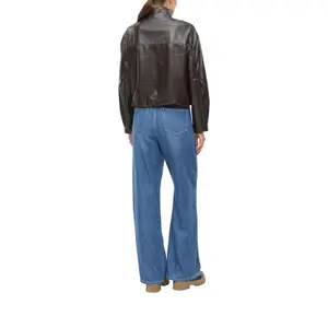 Giacca da interni in similpelle taglio casual con colletto alto donna s.Oliver image-5