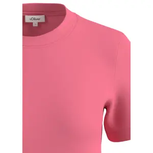 T-shirt κοντό με στρογγυλή λαιμόκοψη για γυναίκες s.Oliver image-4