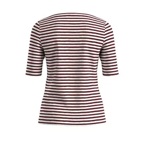 Γυναικείο Slim Fit Ριγέ T-shirt από Φλεγόμενο Νήμα με Σαέ Μπουατ s.Oliver image-1