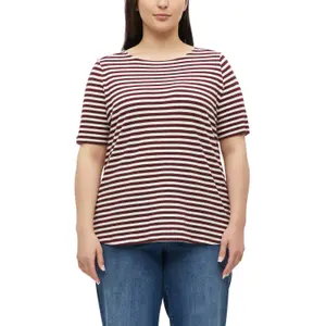 Γυναικείο Slim Fit Ριγέ T-shirt από Φλεγόμενο Νήμα με Σαέ Μπουατ s.Oliver image-2