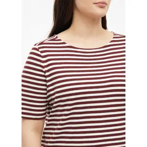 Γυναικείο Slim Fit Ριγέ T-shirt από Φλεγόμενο Νήμα με Σαέ Μπουατ s.Oliver image-3