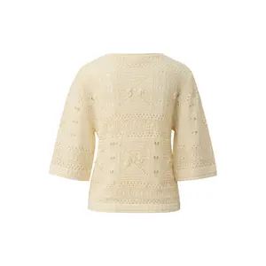 Pull en tricot boho von hochwertiger Qualität mit Bootsausschnitt für Damen s.Oliver image-1