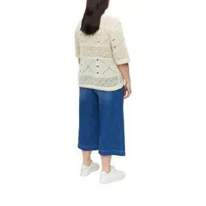 Pull en tricot boho von hochwertiger Qualität mit Bootsausschnitt für Damen s.Oliver image-5