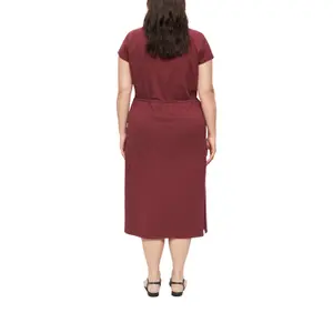 Abito midi in misto cotone con cordoncino e col V donna s.Oliver image-5