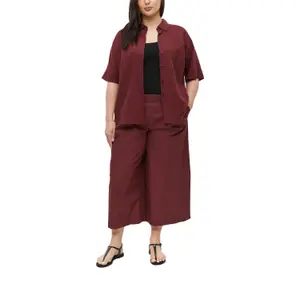 Lightweight Poplin Trousers with High Waist and Pleats for Women s.Oliver image-6