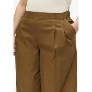 Lightweight Poplin Trousers with High Waist and Pleats for Women s.Oliver image-3