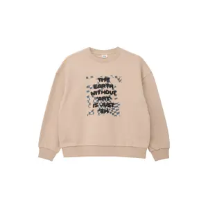 Oversized Sweatshirt with Ribbed Edges and Round Neck - Brushed Interior Child s.Oliver image-0