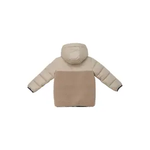 Giacca outdoor con cappuccio e parte in peluche teddy e fodera in pile per bambino s.Oliver image-1