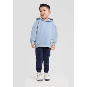 Jogginghose mit weitem Bein und Cargo-Taschen sowie Kordelzug für Kinder s.Oliver image-2