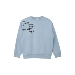 Oversized Sweatshirt with Front, Back Print and Christmas Design for Children s.Oliver image-0