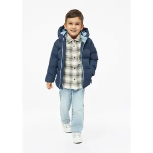 Outdoor Hooded Jacket with Fleece Lining and Contrast Details - Water-Repellent Child s.Oliver image-6