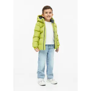 Outdoor Hooded Jacket with Fleece Lining and Contrast Details - Water-Repellent Child s.Oliver image-6
