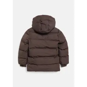 Outdoor Hooded Jacket with Fleece Lining and Contrast Details - Water-Repellent Child s.Oliver image-3