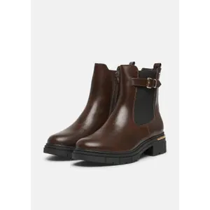 Leather Look Ankle Boots Women s.Oliver Chelsea image-3