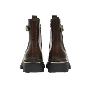 Leather Look Ankle Boots Women s.Oliver Chelsea image-5