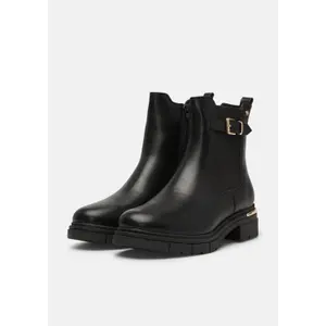 Leather Look Ankle Boots Women s.Oliver Chelsea image-3